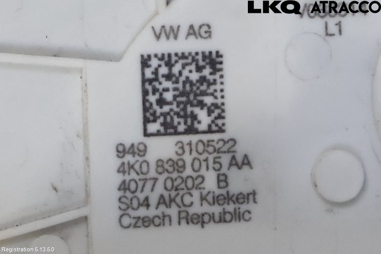 Volkswagen VW ID.4 21- Låskista-Dörrlås