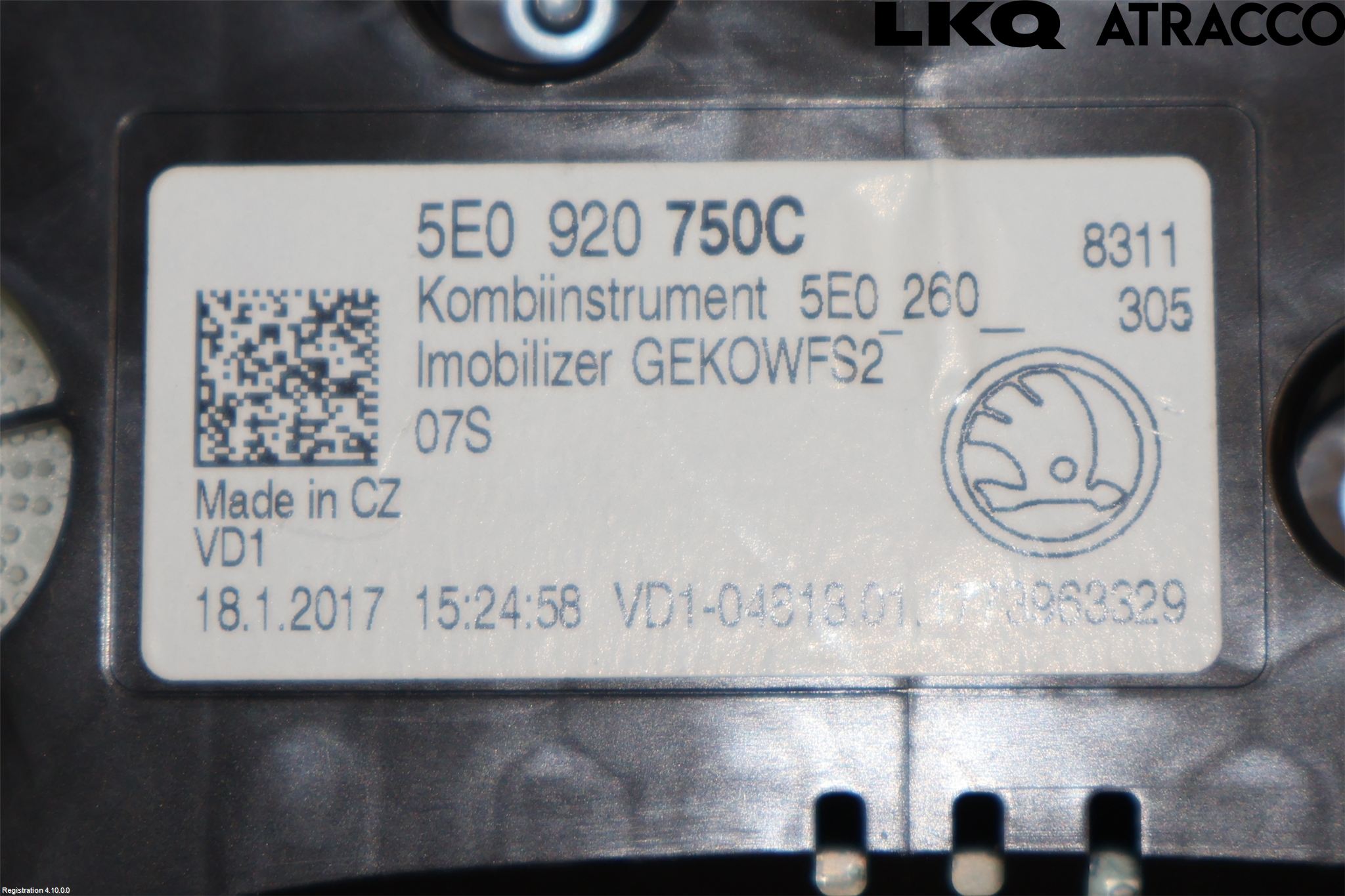 Skoda OCTAVIA (5E) 13-20 Instrument Komb