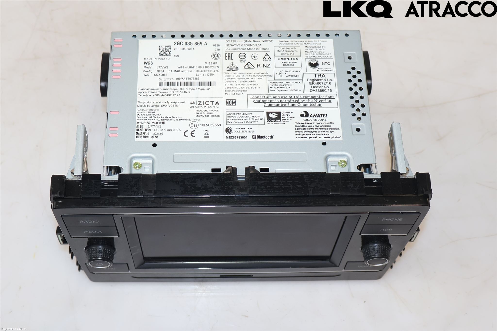 Volkswagen VW T-CROSS 19- Cd Radio - Multimediapanel