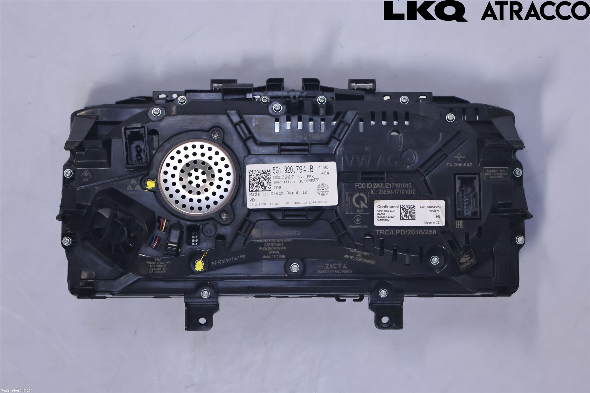 Volkswagen VW GOLF / E-GOLF VII 13-20 Instrument Komb