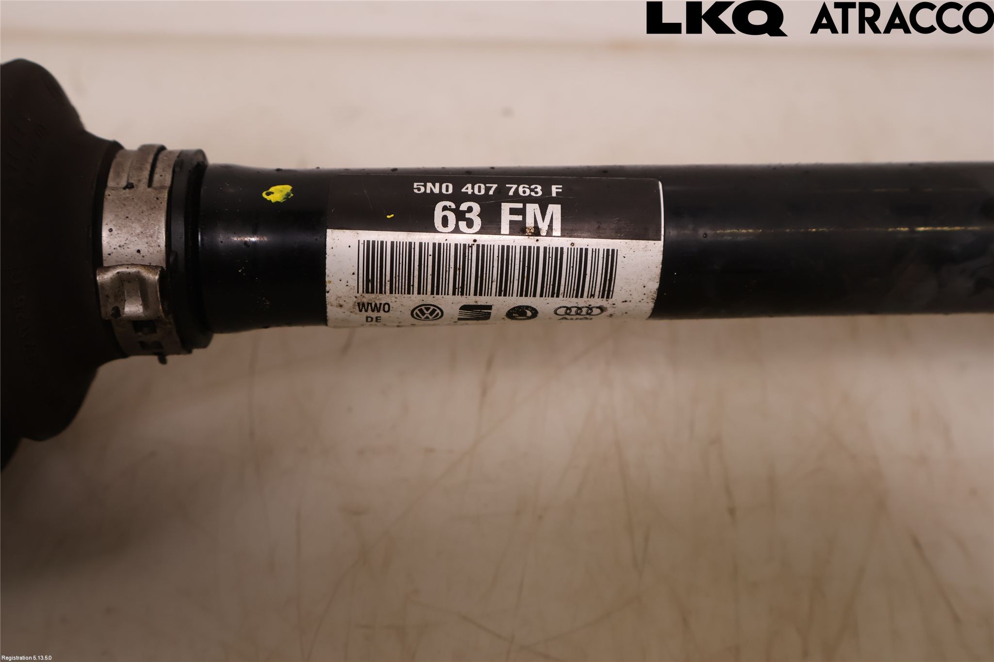 Volkswagen VW TIGUAN 07-16 Drivaxel Fram Vänster