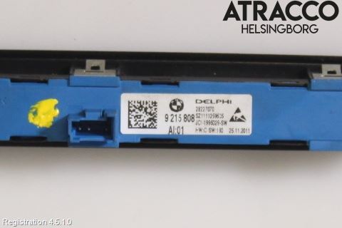 BMW 5 F10/F11/F18 09-17 Strömställare Stolminne