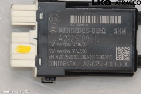 Mercedes-Benz MB AMG GT (C190/R190) 14-22 Relä Stolvärme