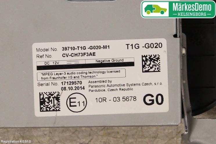 Honda CR-V 13-18 Bildskärm