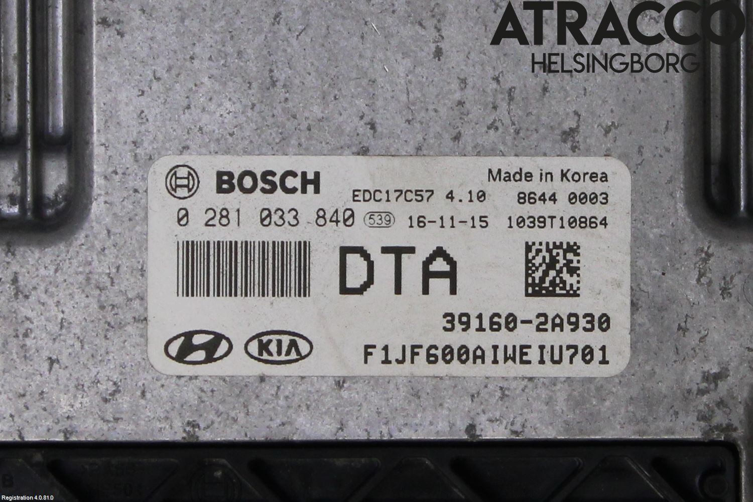 Kia OPTIMA 16-20 Styrenhet Inspump Diesel