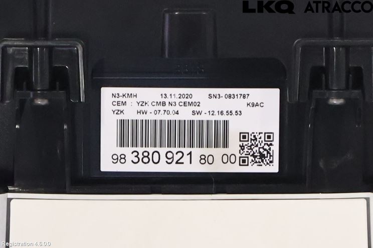 Citroen BERLINGO/E-BERLINGO 19- Instrument Komb