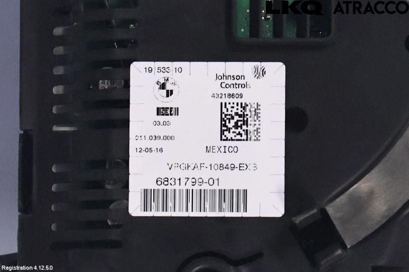 BMW X4 F26 14-18 Instrument Komb