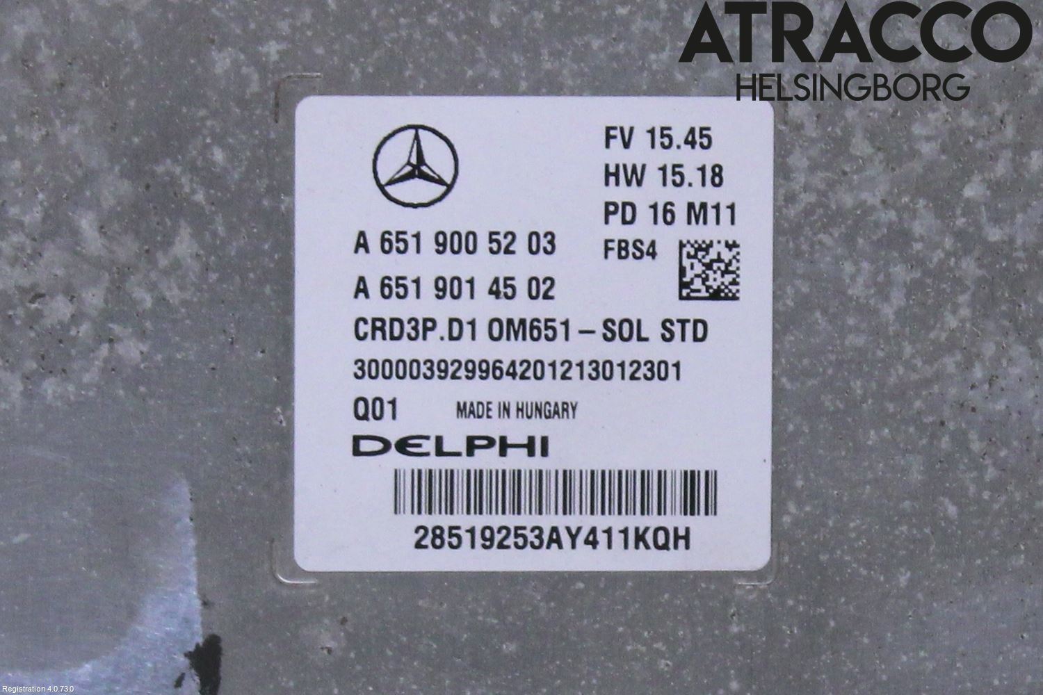 Mercedes-Benz MB C-KLASS (W205) 14-21 Styrenhet Inspump Diesel