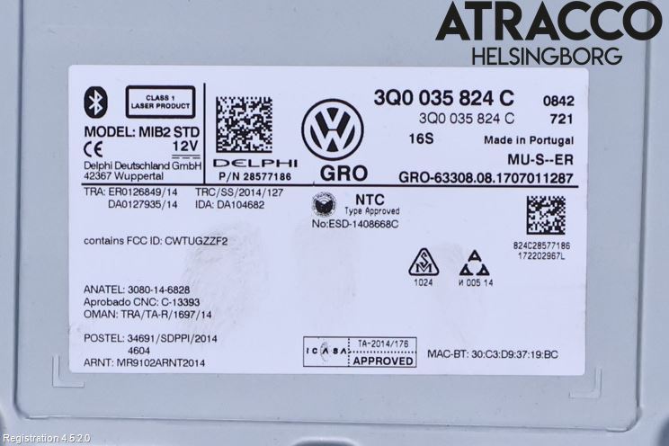 Volkswagen VW PASSAT 15-19 Cd Radio - Multimediapanel