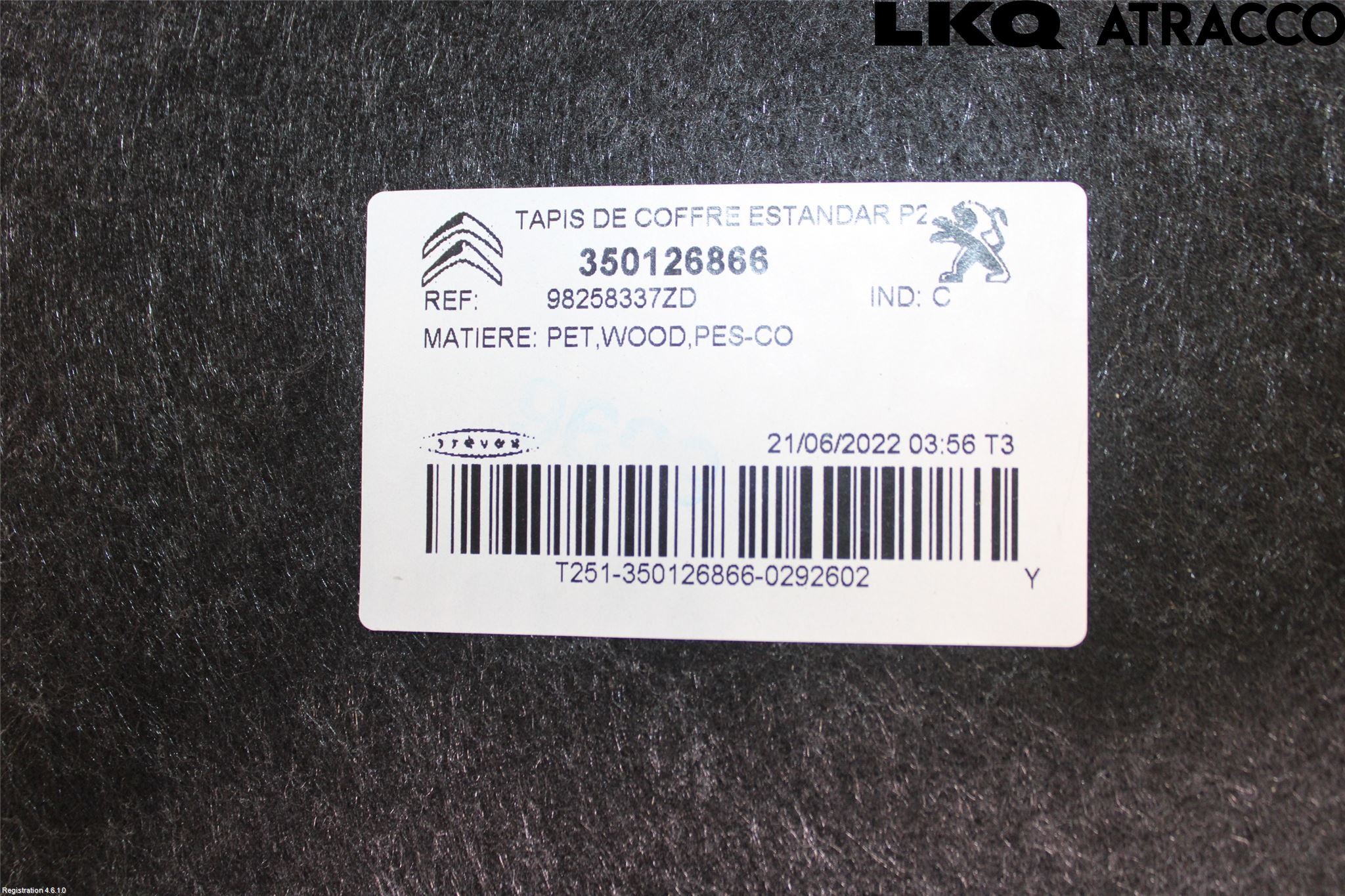 Peugeot 2008/E-2008 20- Inrbagagerumklädsel-Golv