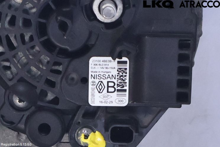Nissan QASHQAI 14-17 Generator
