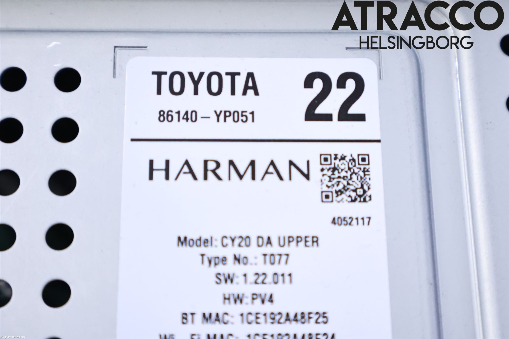 Toyota YARIS XP21 20- Cd Radio - Multimediapanel