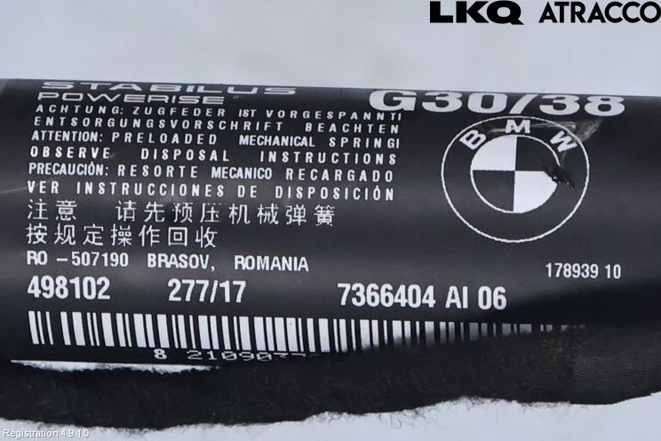 BMW 5 G30/G31/F90 17-23 Bakluckeöppnare Automatisk