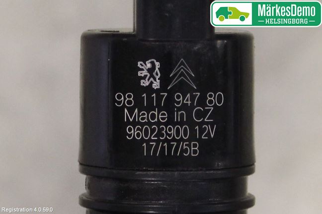 Peugeot TRAVELLER/E-TRAVELLER 16- Spolarpump Vindruta