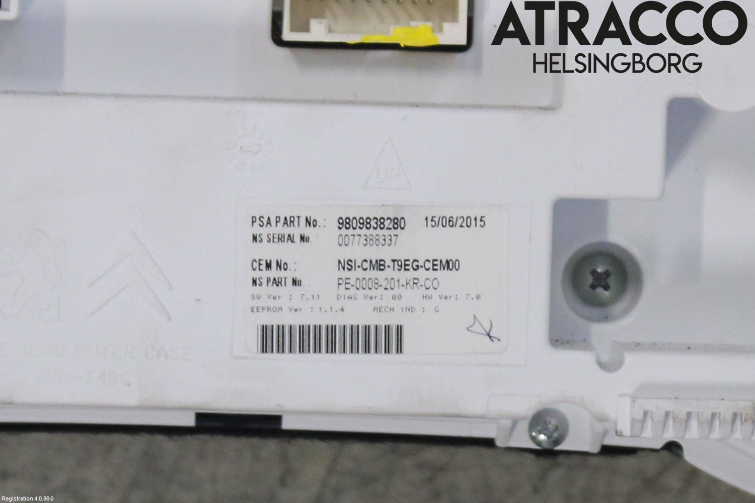 Peugeot 308 14-21 Instrument Komb