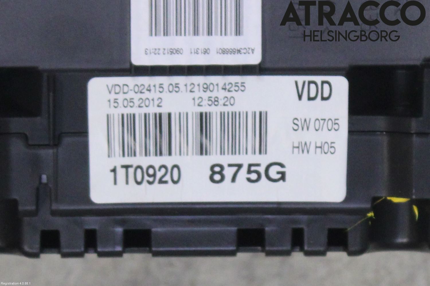 Volkswagen VW TOURAN 10-15 Instrument Komb