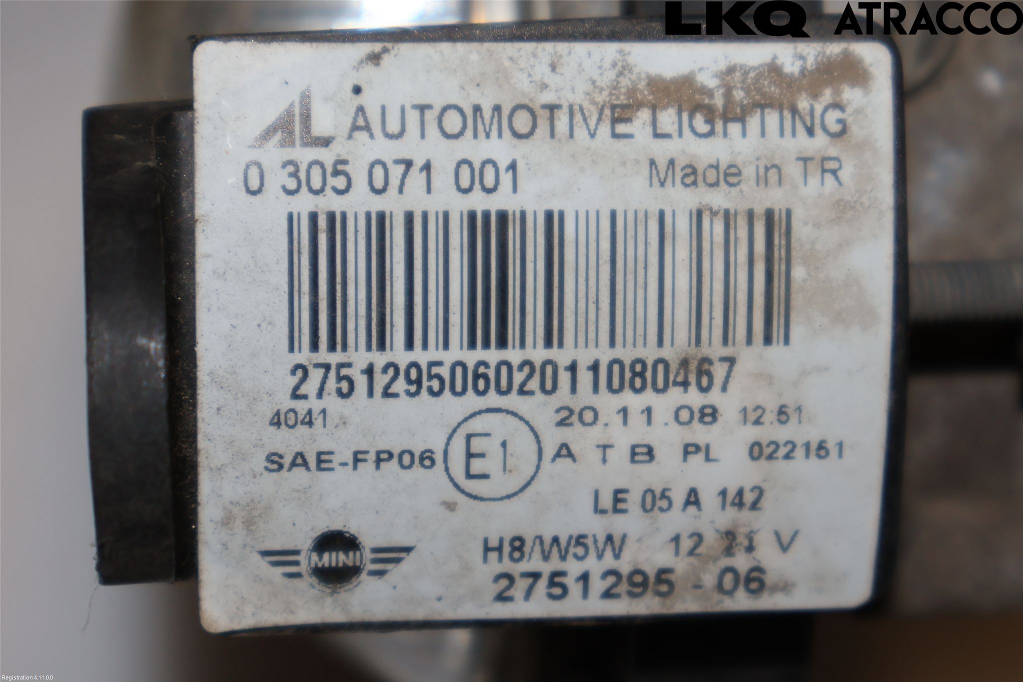 Mini CLUBMAN R55 06-14 Dimljus-Varselljus Fram