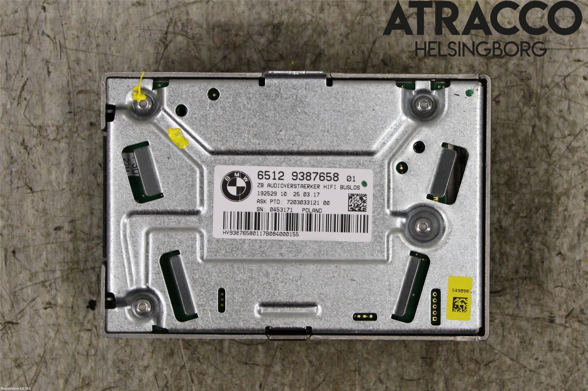 BMW 3 F30/F31/F80 12-19 Radio-Stereo Förstärkare
