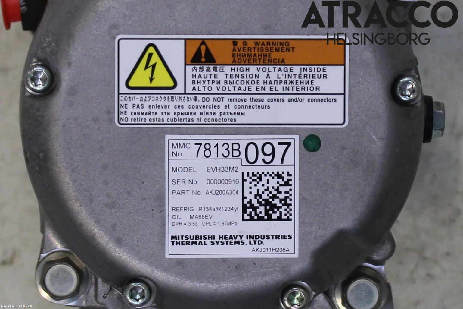 Mitsubishi OUTLANDER 13-21 Ac Kompressor