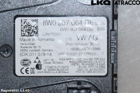 Audi A4/S4 B9 16-19 Komfort Styrdon