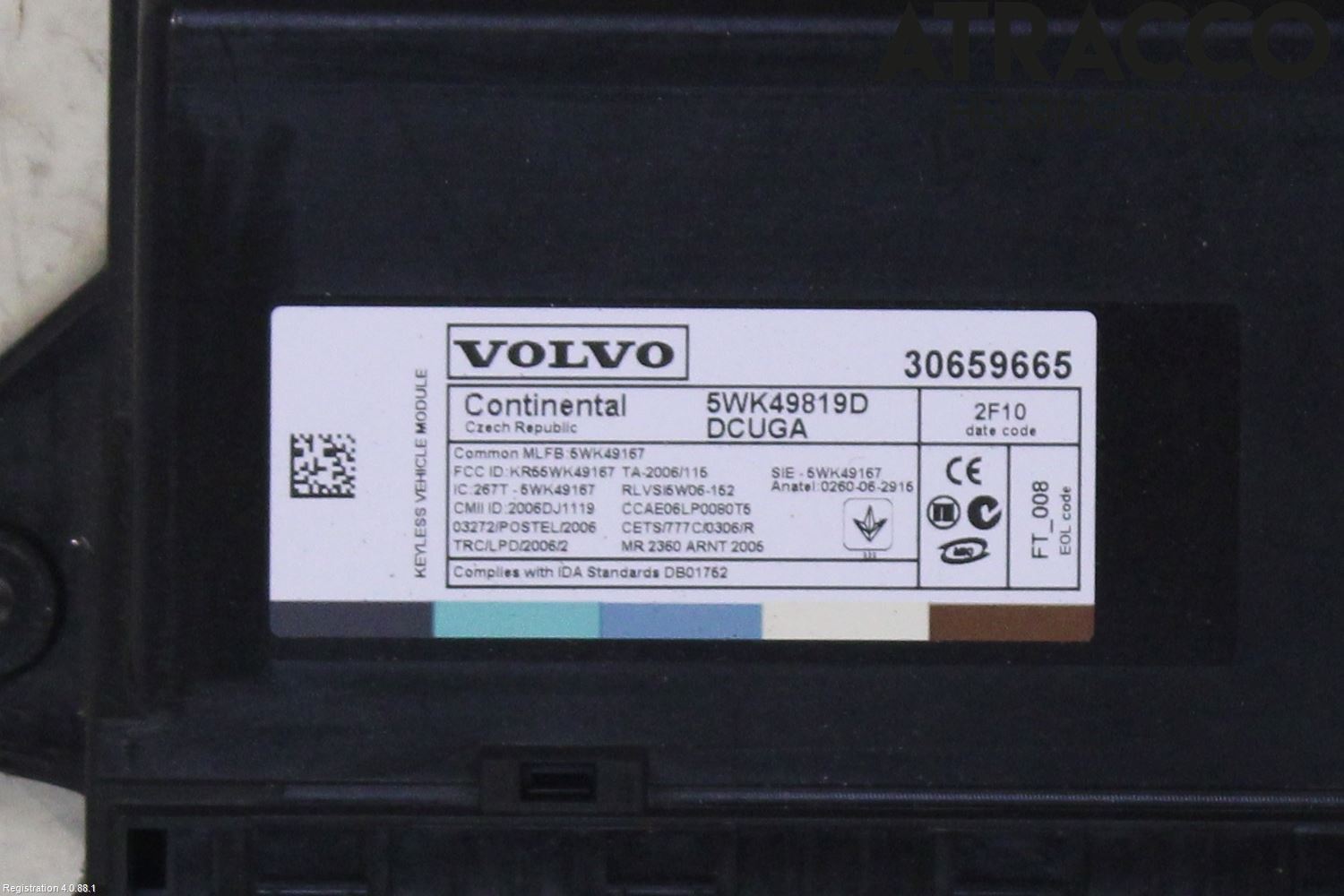 Volvo V70 08-13 Styrenhet Nyckellöst System