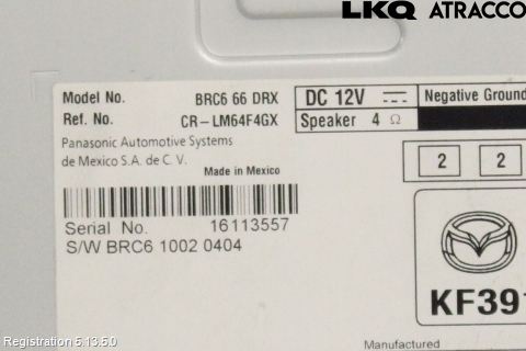 Mazda 3 III 14-19 Radio-Stereo Förstärkare