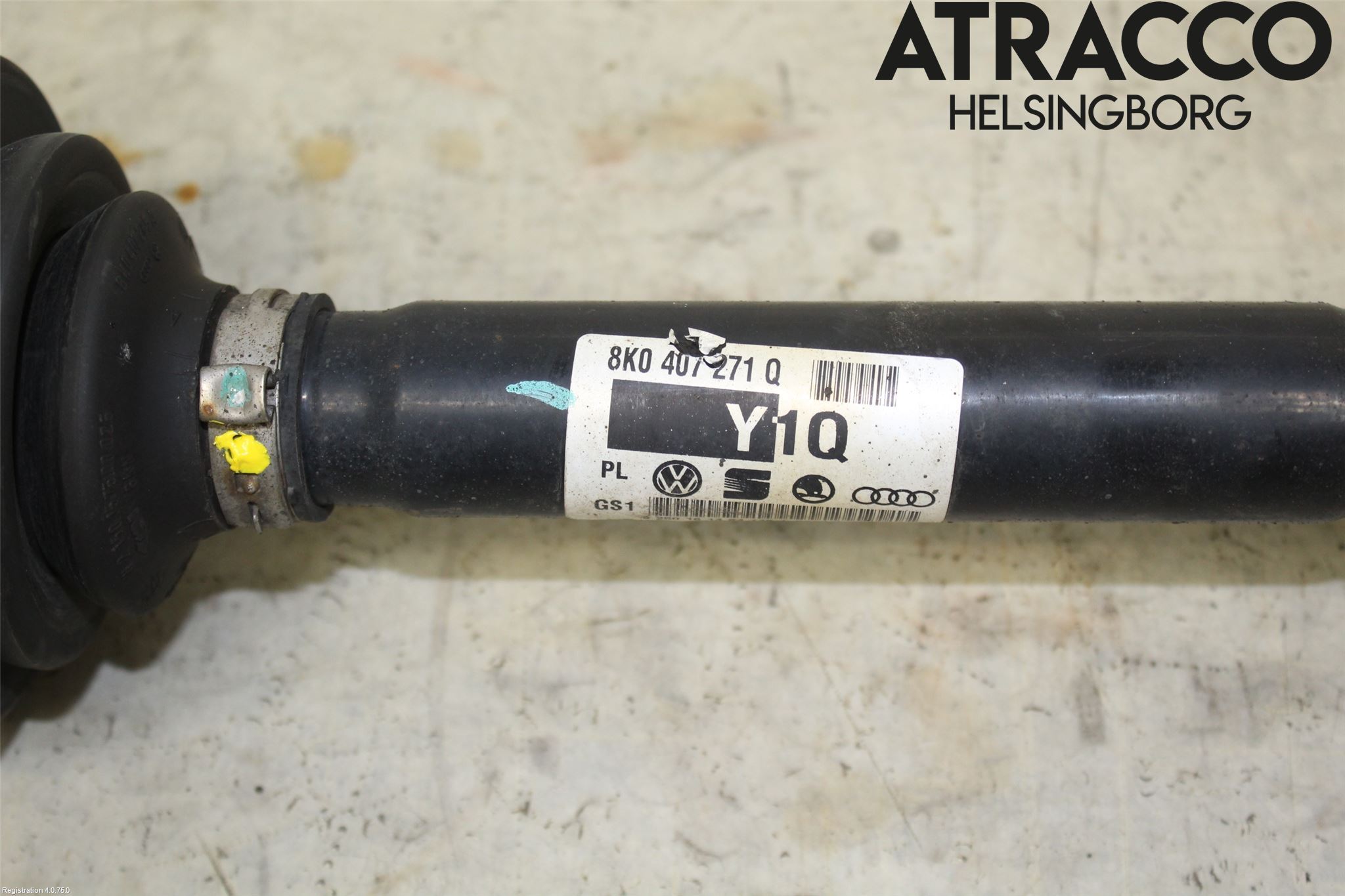 Audi A5 07-16 Drivaxel Fram Vänster