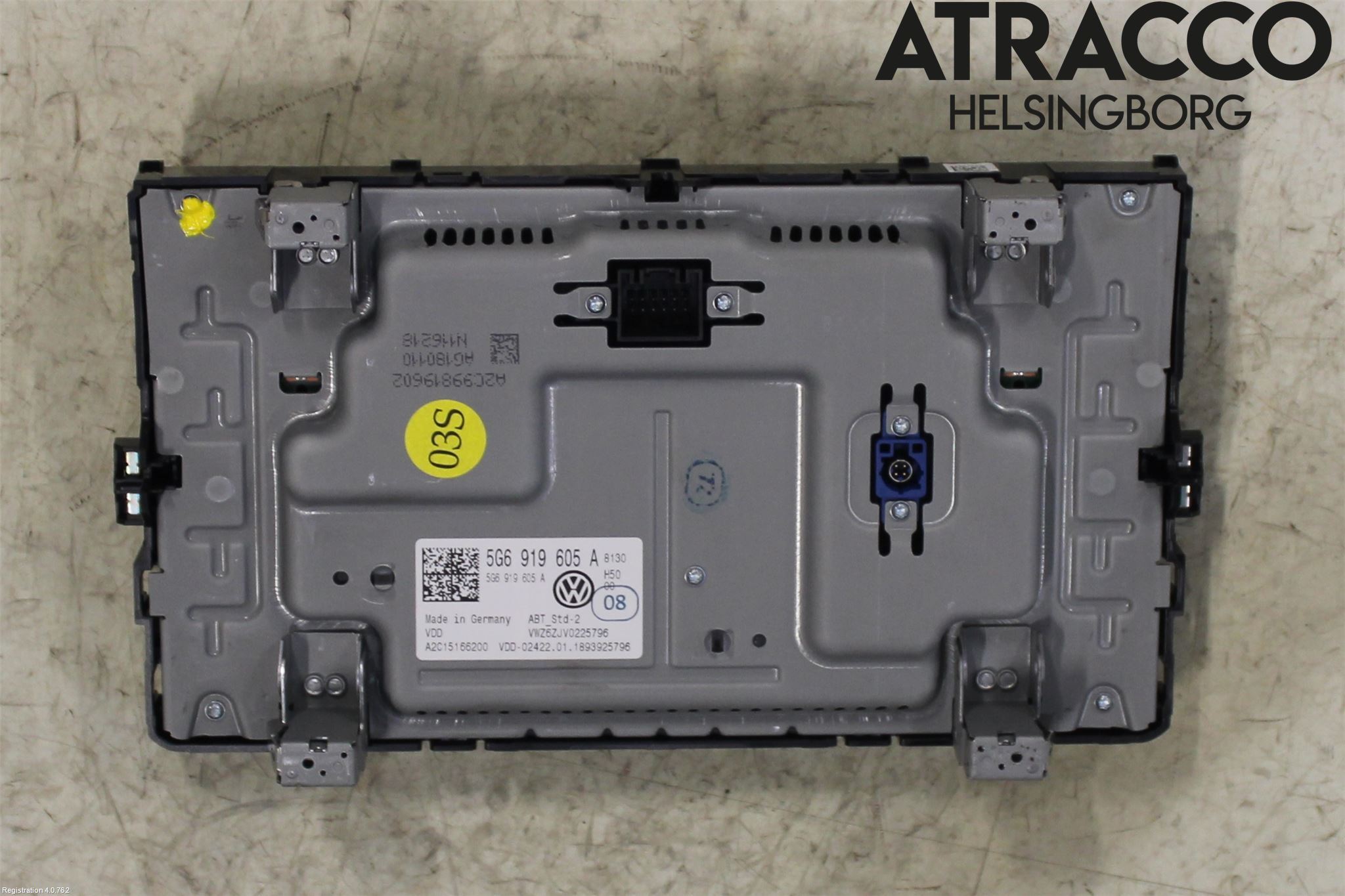 Volkswagen VW GOLF / E-GOLF VII 13-20 Multifunktionsdisplay