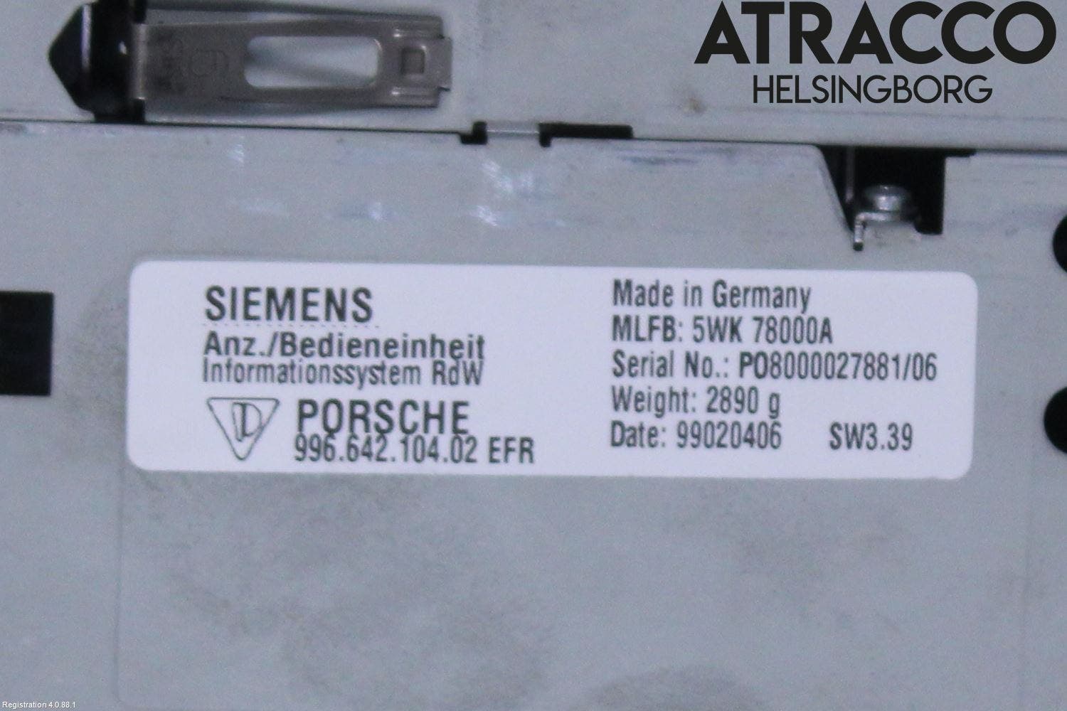 Porsche 911 (996) 98-05 Cd Radio - Multimediapanel
