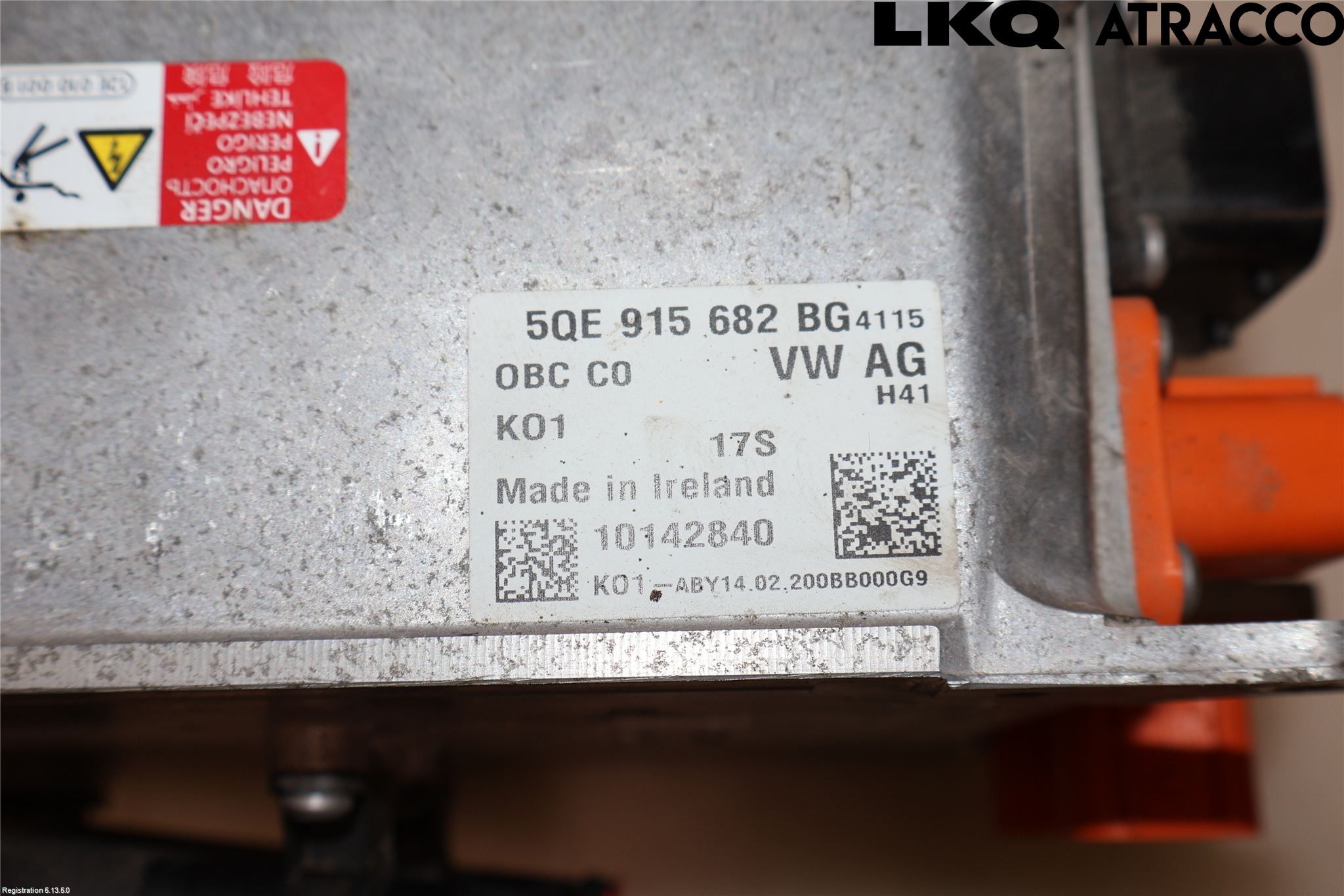 Volkswagen VW GOLF / E-GOLF VII 13-20 Batteriladdare Högspänning