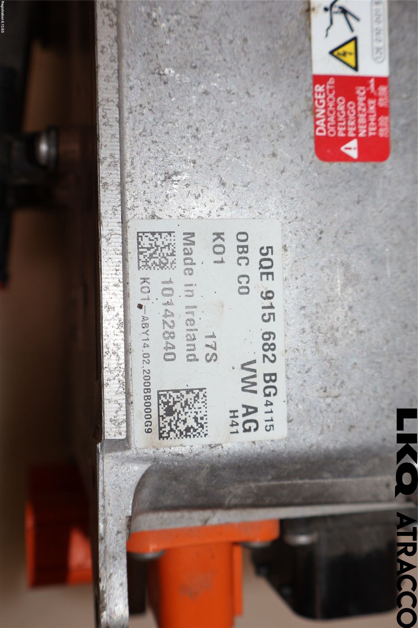 Volkswagen VW GOLF / E-GOLF VII 13-20 Batteriladdare Högspänning