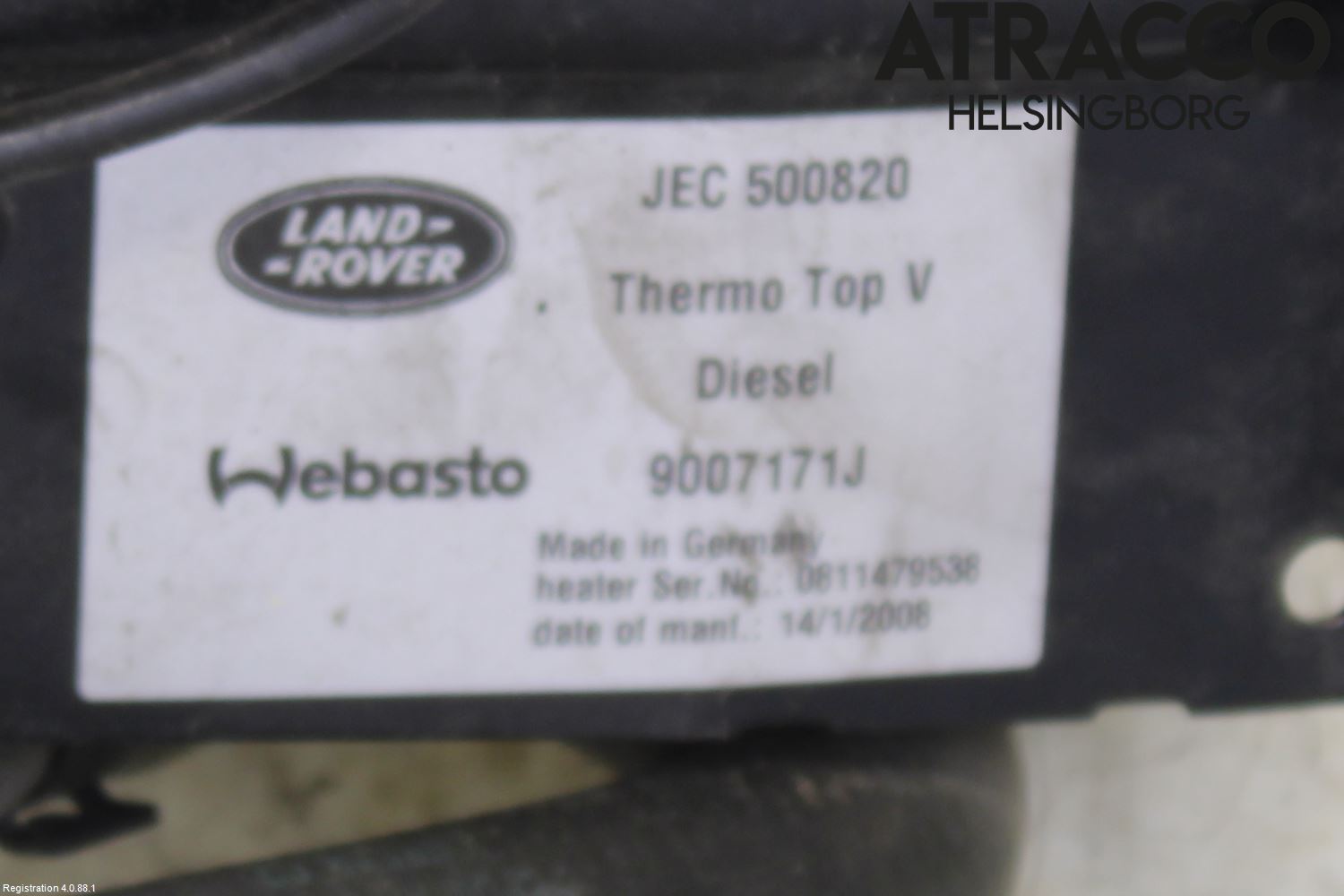 Landrover RANGE ROVER SPORT (L320) 05-09 Dieselvärmare