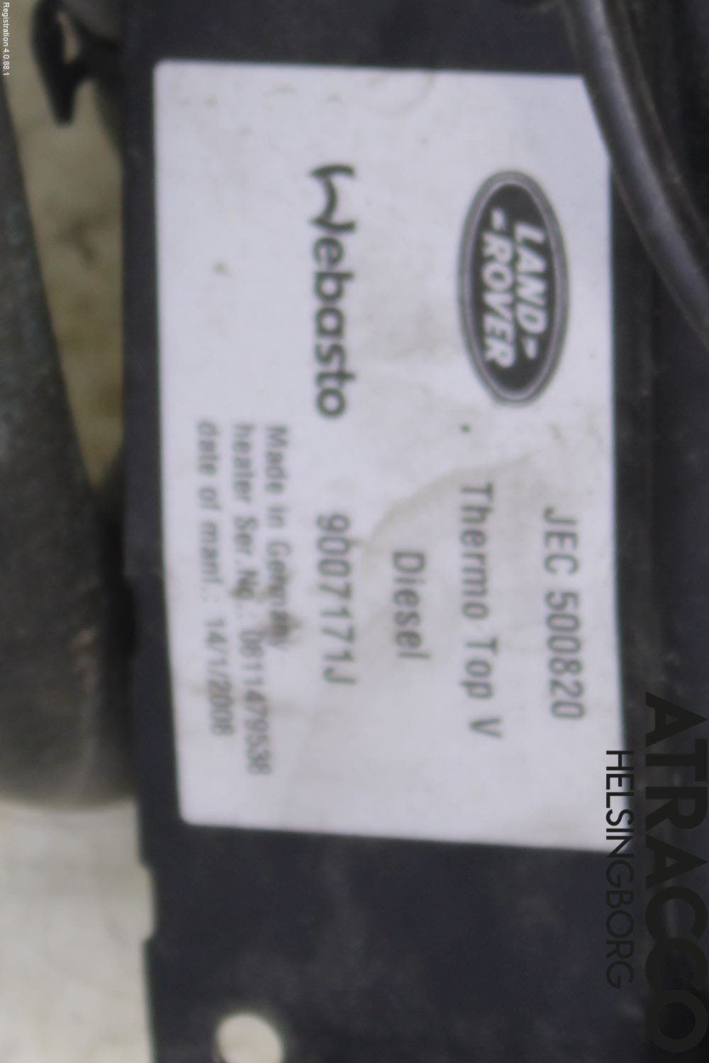 Landrover RANGE ROVER SPORT (L320) 05-09 Dieselvärmare