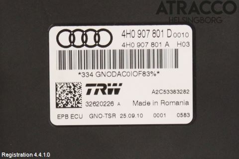 Audi A7/S7 4G 11-17 Styrenhet Parkbroms Epb