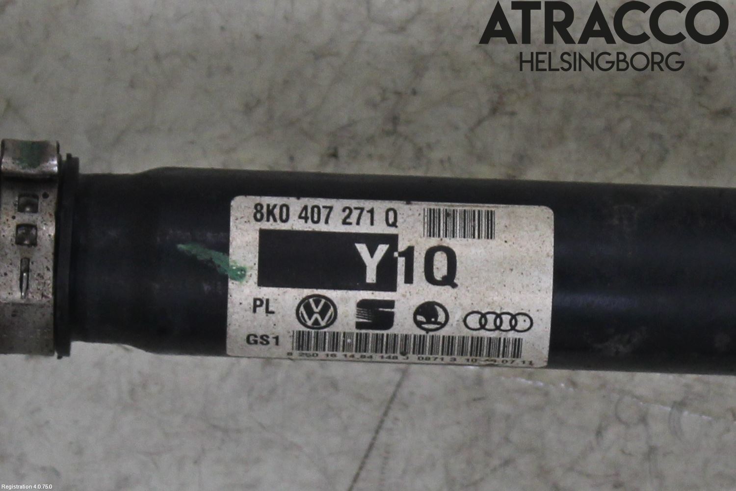 Audi A4/S4 08-11 Drivaxel Fram Höger