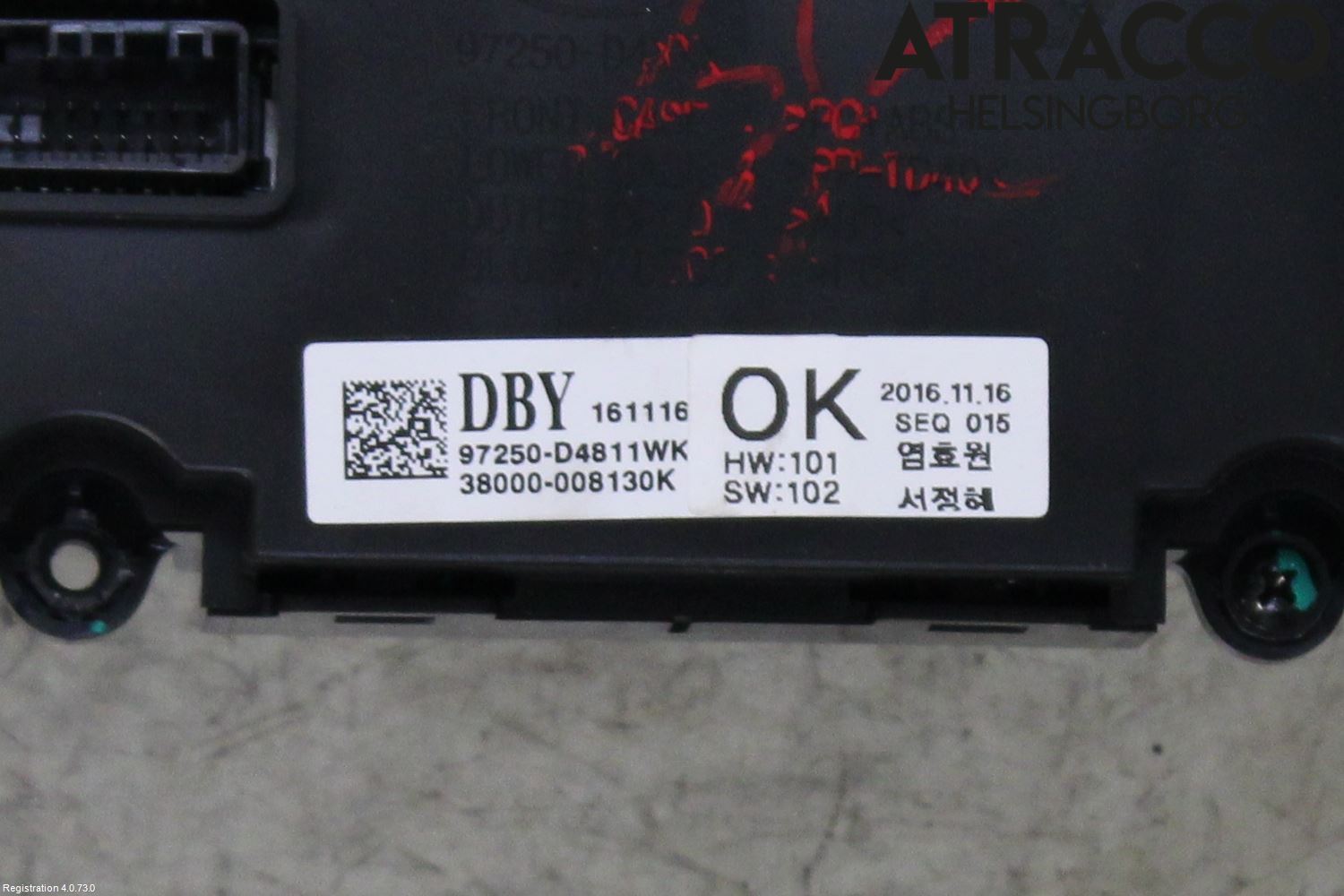 Kia OPTIMA 16-20 Ac Styrenhet Ac Manöveren