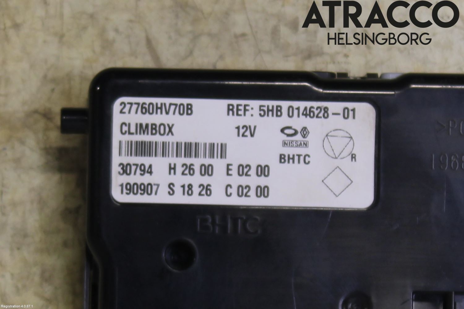 Nissan QASHQAI 17-21 Ac Styrenhet Ac Manöveren