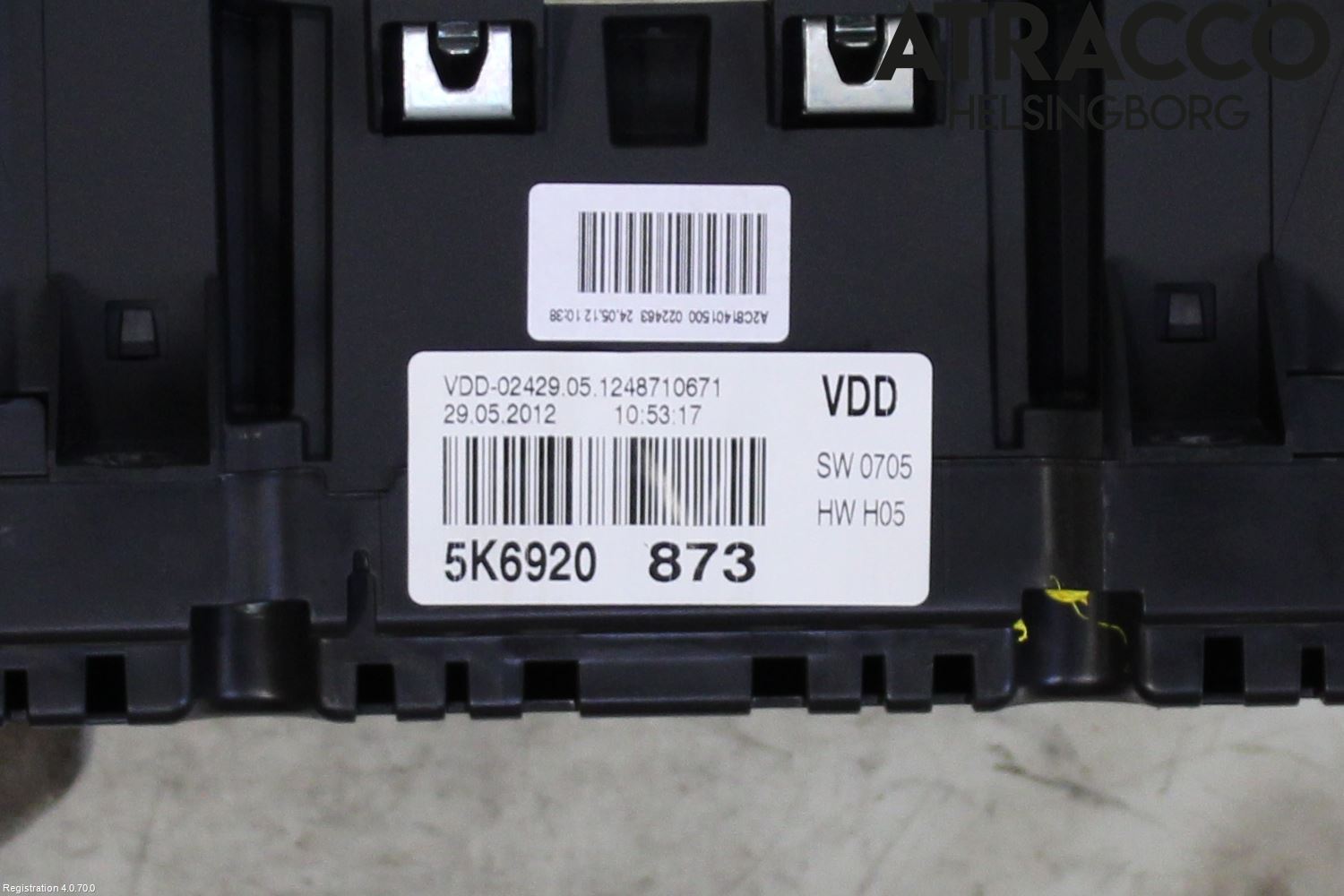Volkswagen VW GOLF VI 09-13 Instrument Komb