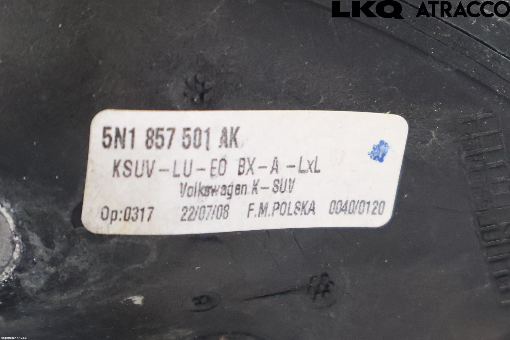 Volkswagen VW TIGUAN 07-16 Spegel Yttre El Vä