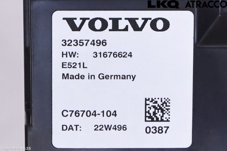 Volvo XC60 18- Styrenhet Baklucka