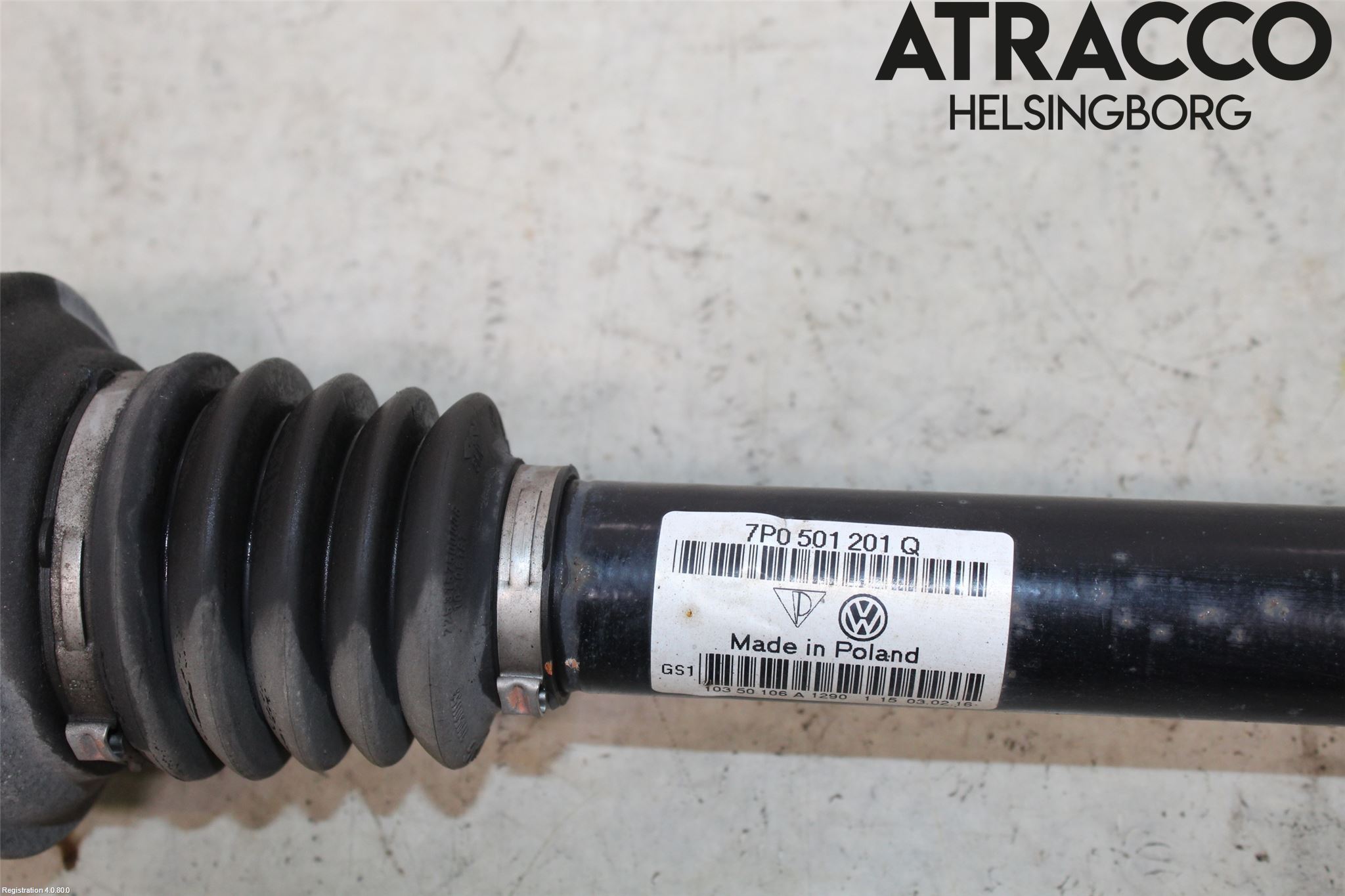 Volkswagen VW TOUAREG 7P 11-18 Drivaxel Bak Vänster