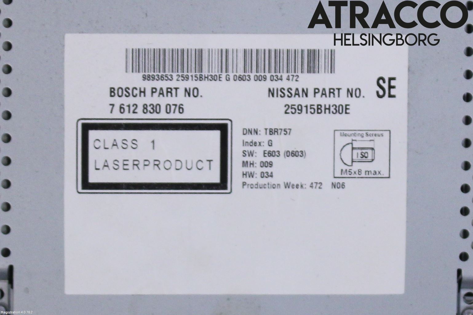 Nissan QASHQAI 10-14 Cd Radio - Multimediapanel
