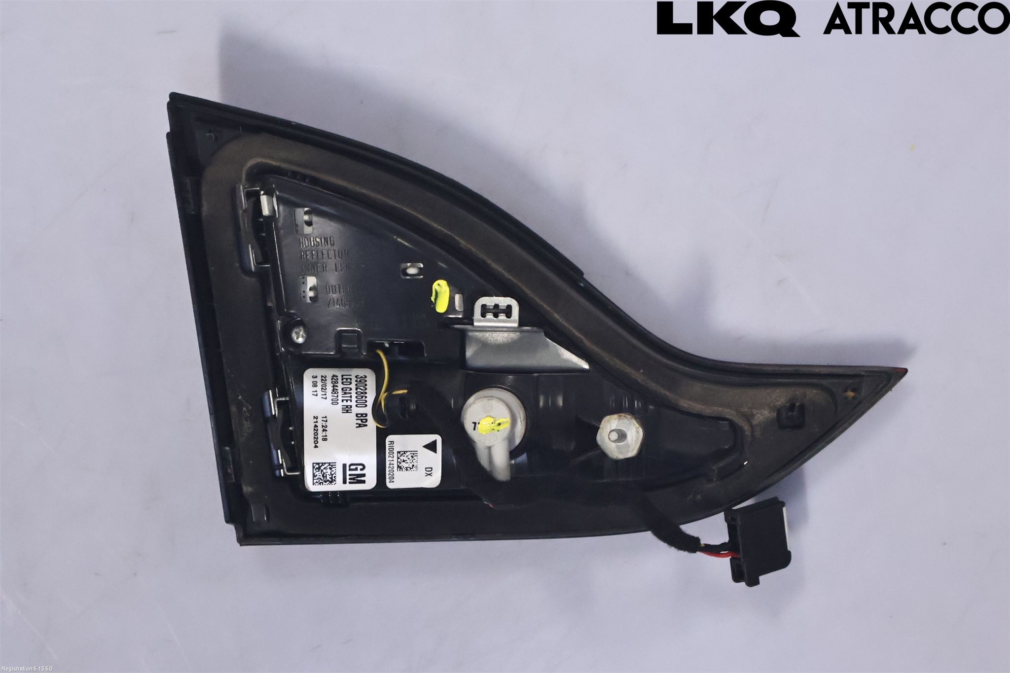 Opel ZAFIRA C 12-19 Bakljus Lucka Hö