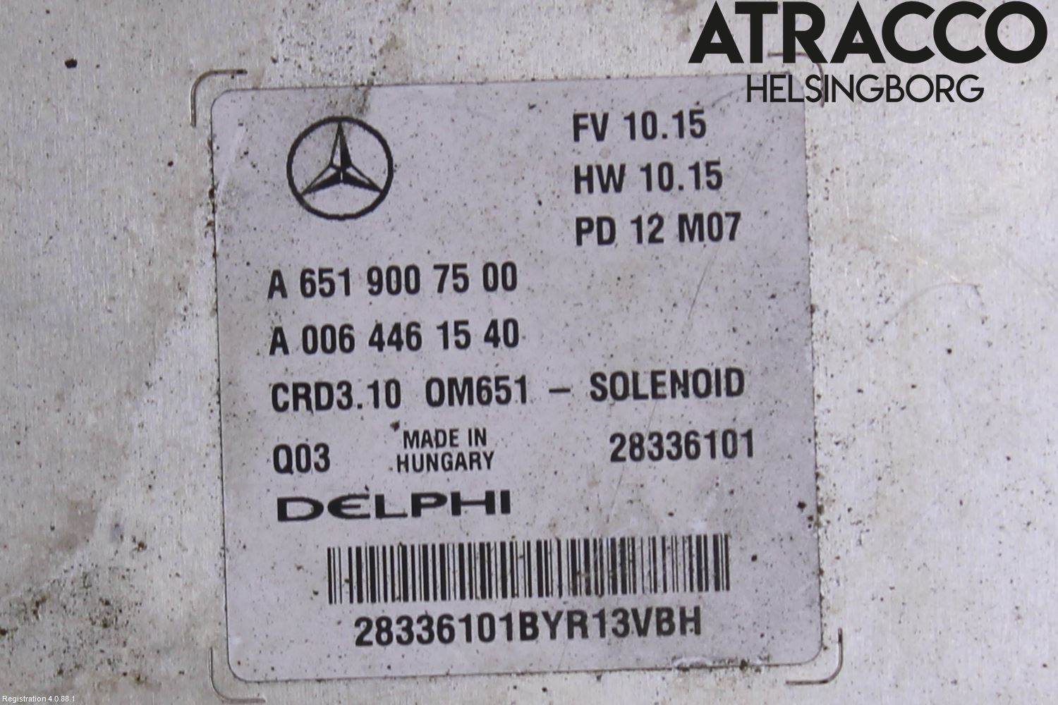 Mercedes-Benz MB E-KLASS (W212) 09-16 Styrenhet Inspump Diesel