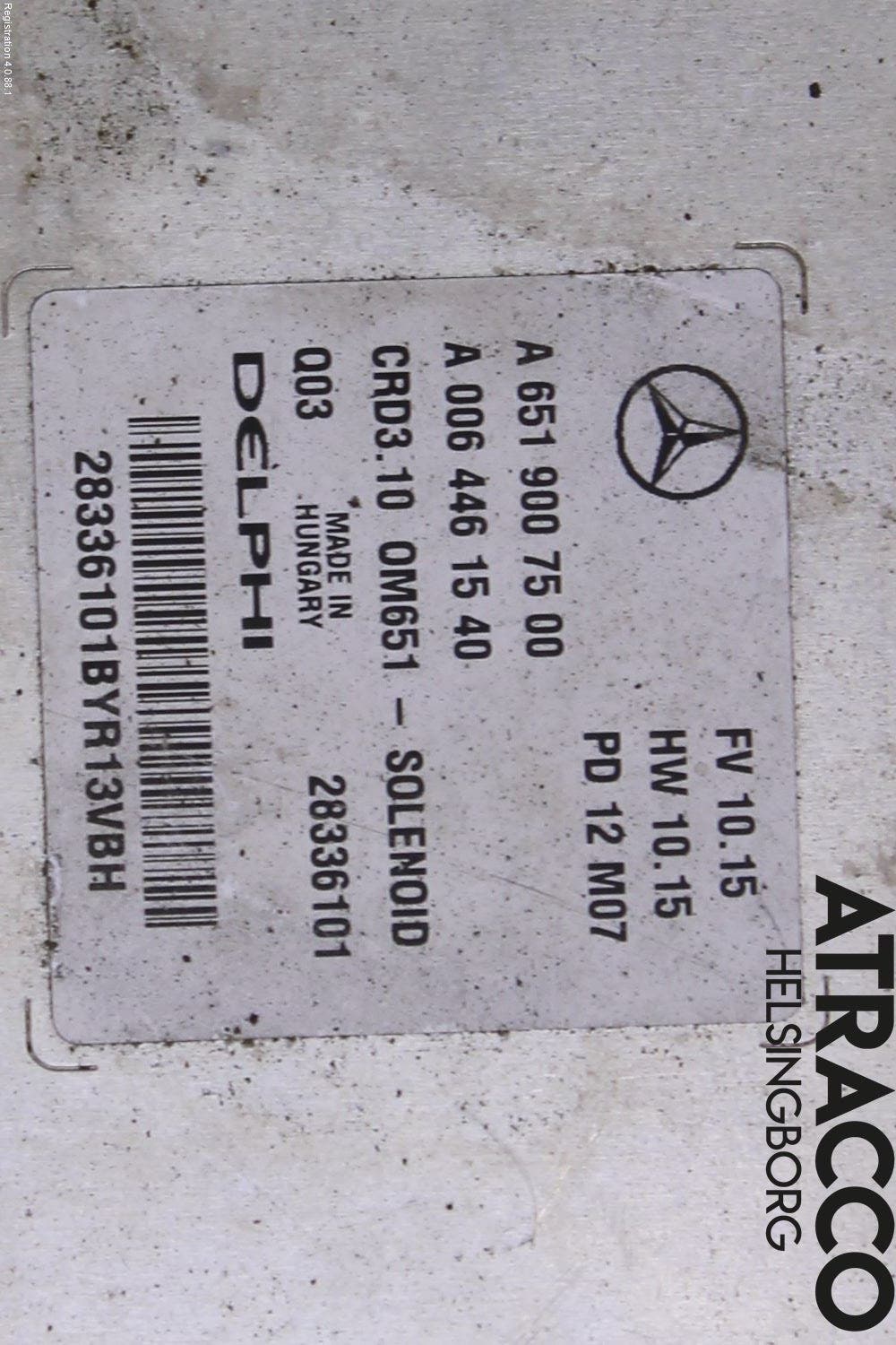 Mercedes-Benz MB E-KLASS (W212) 09-16 Styrenhet Inspump Diesel