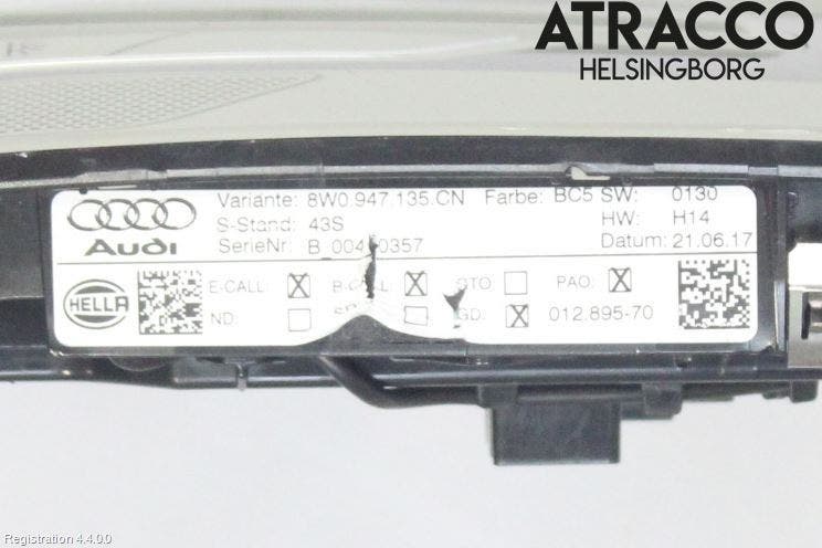 Audi A4/S4 B9 16-19 Innerbelysning