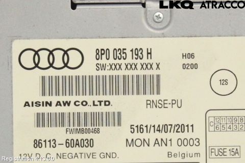 Audi A3/S3 05-13 Gps Navigator