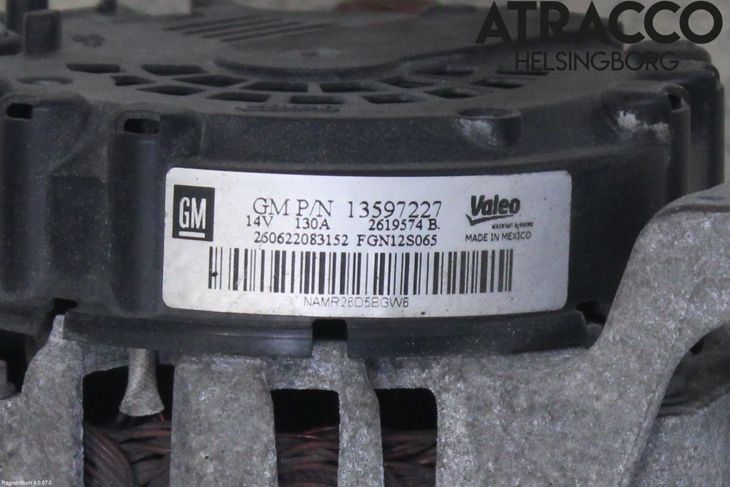 Opel ZAFIRA C 12-19 Generator