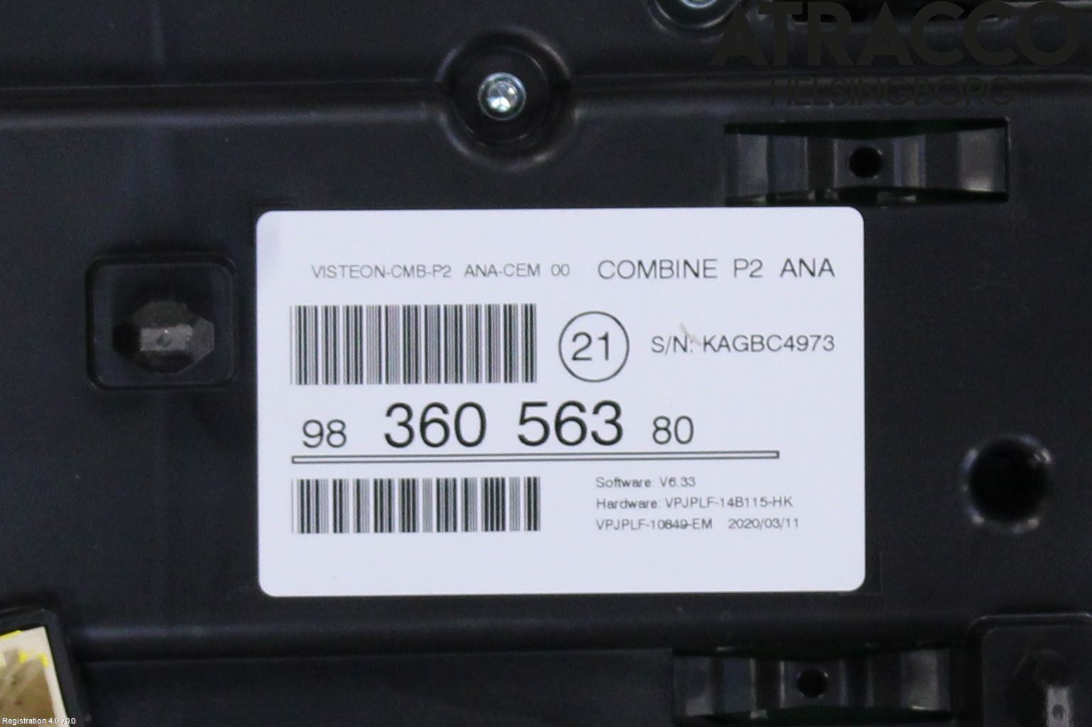 Peugeot 208/E-208 20- Instrument Komb