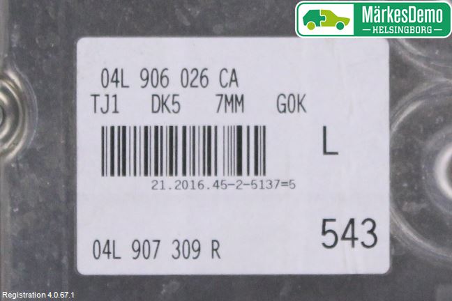 Audi A3/S3 8V 13-20 Styrenhet Inspump Diesel